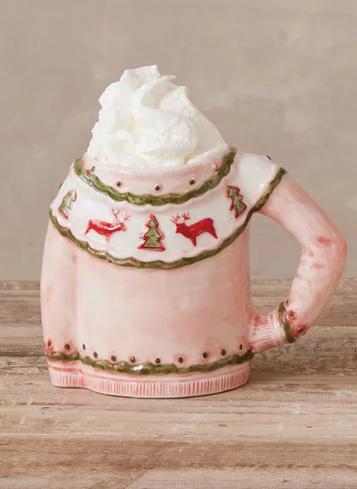 Stoneware Sassy Sweater Shaped Mug, 3 Styles