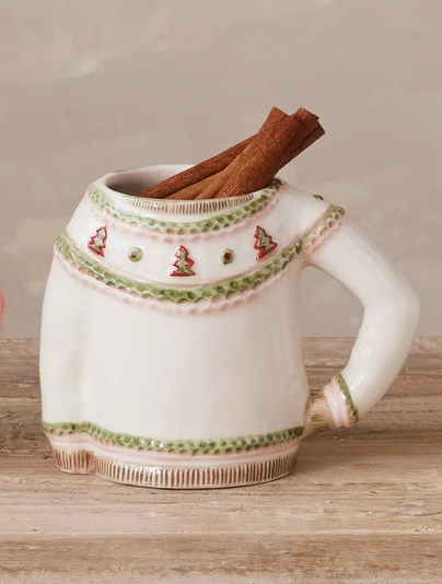 Stoneware Sassy Sweater Shaped Mug, 3 Styles