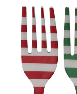 Assorted Christmas Pattern Stainless Steel Fork