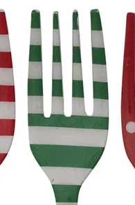 Assorted Christmas Pattern Stainless Steel Fork