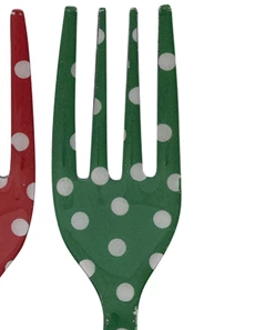 Assorted Christmas Pattern Stainless Steel Fork