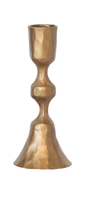 Hand-Forged Cast Iron Taper Holders, 3 Styles