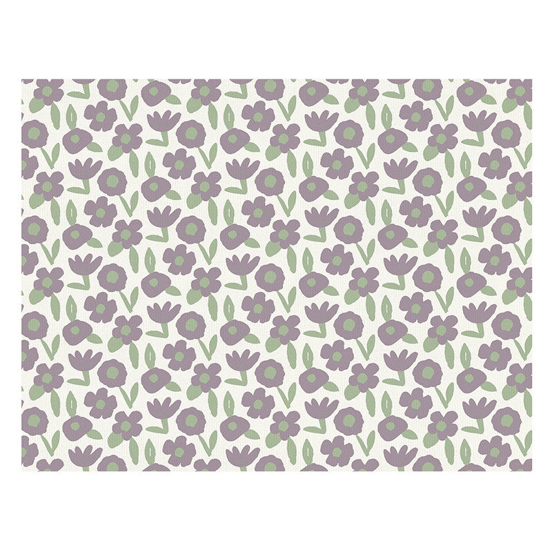Purple Floral Baby Blanket
