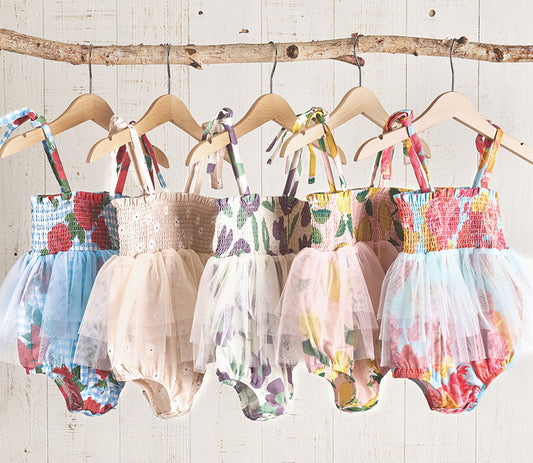 Mini Floral Tutu Bubble Romper