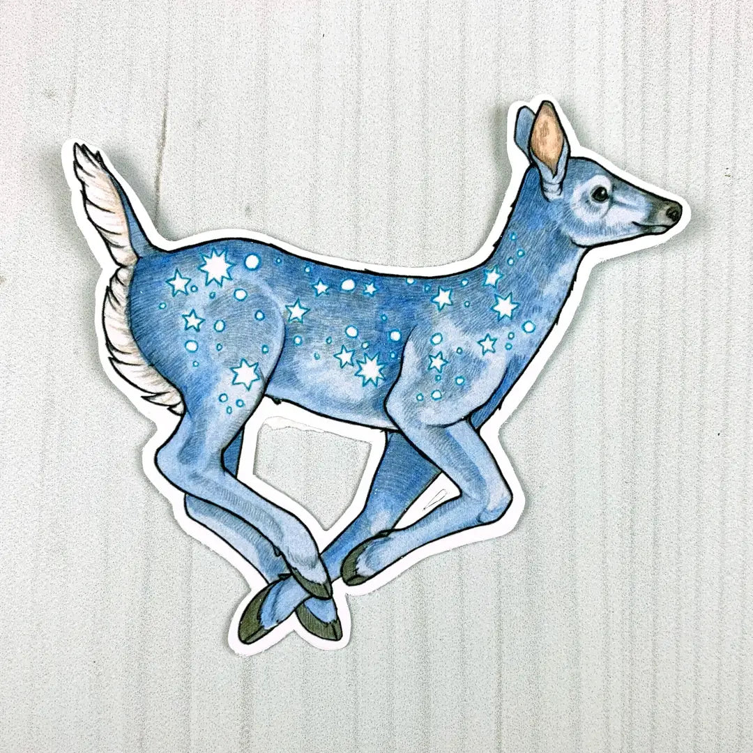 Starry Deer Vinyl Sticker