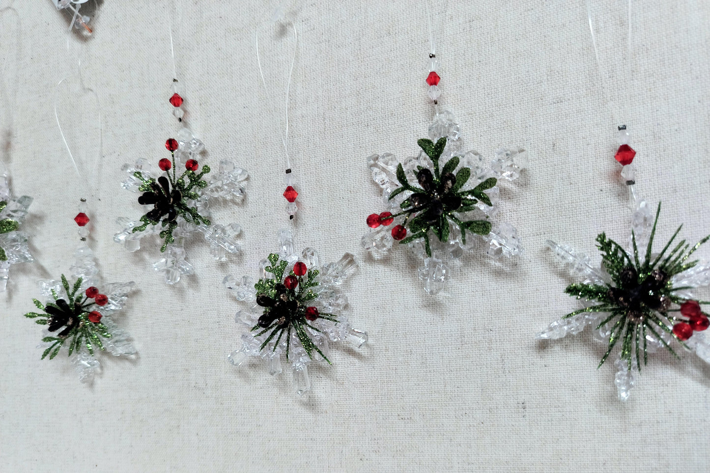 Teeny Mistletoe Snowflake