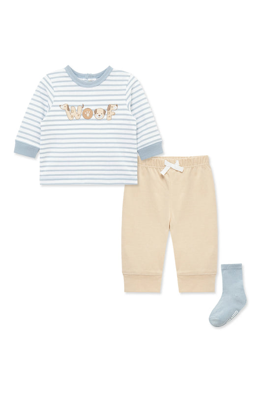 Woof Stripe Shirt, Joggers & Socks