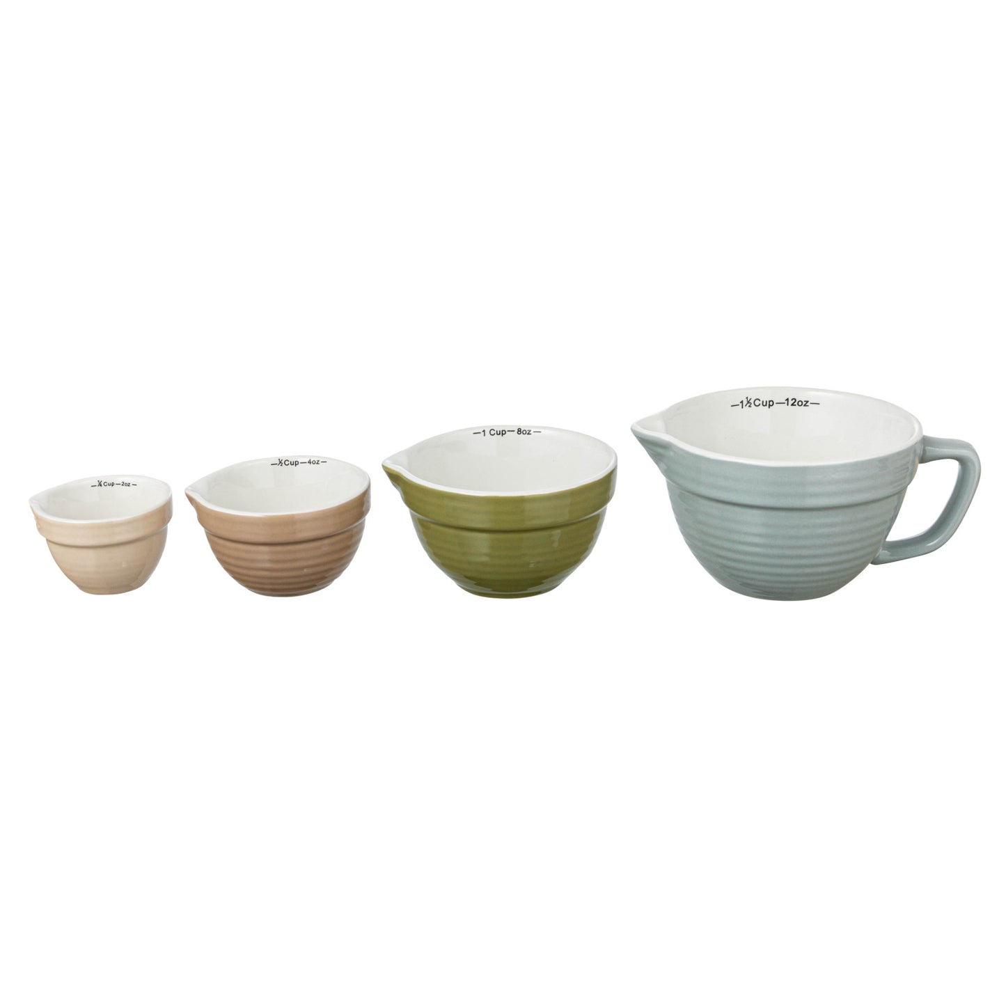 Stoneware Batter Bowl Measuring Cups