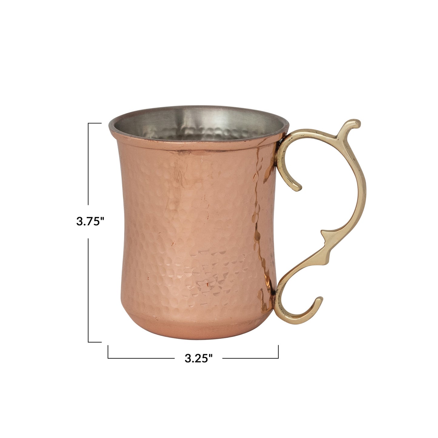 10 oz. Hammered Stainless Steel Mule
