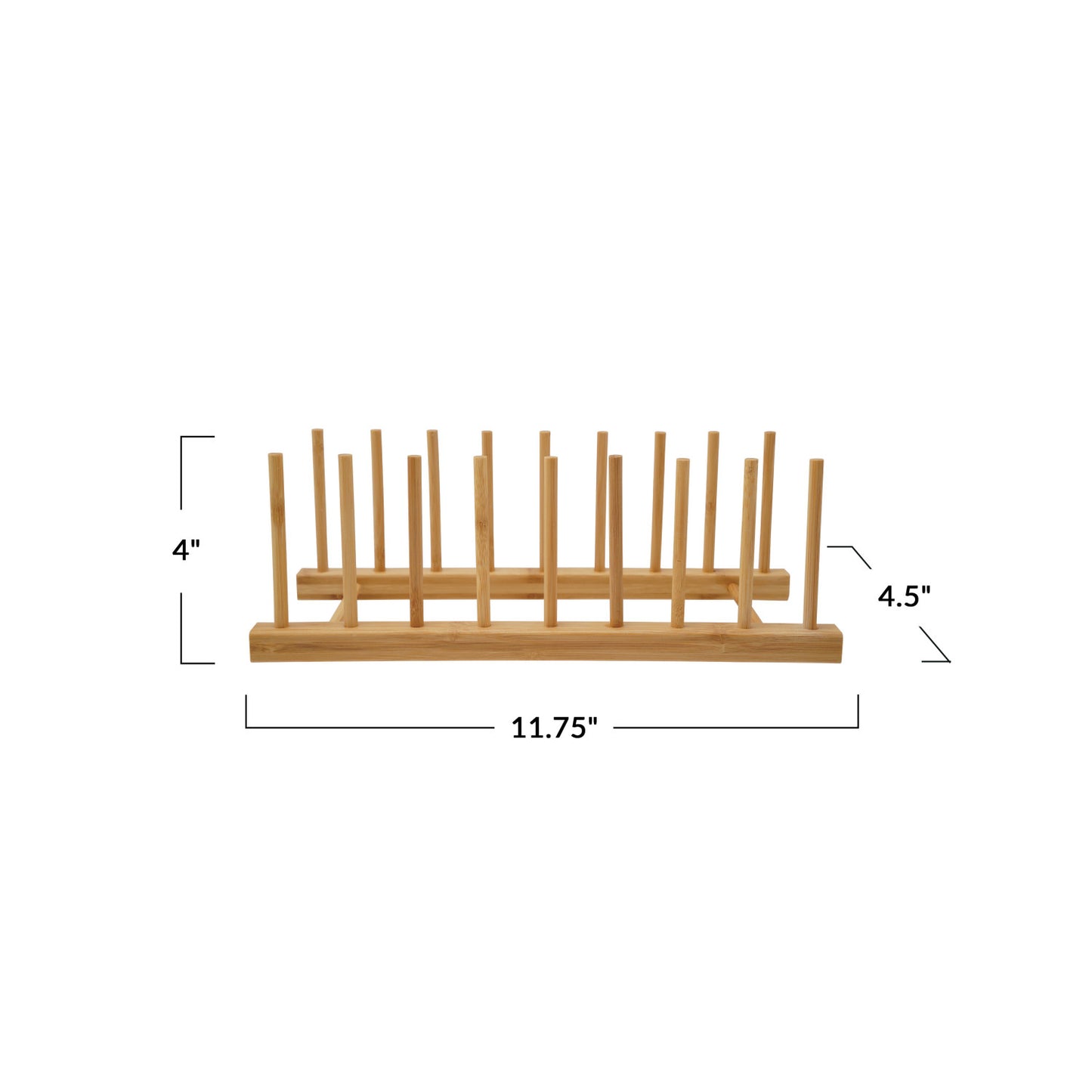 Bamboo Display Rack w/ 8 Sections
