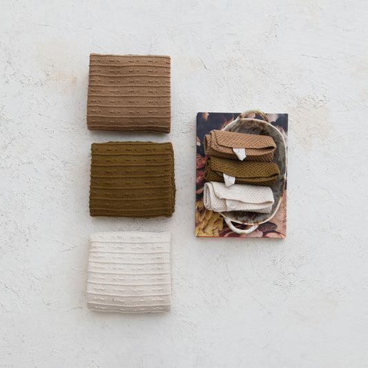 Cotton Knit Tea Towel, 3 Colors
