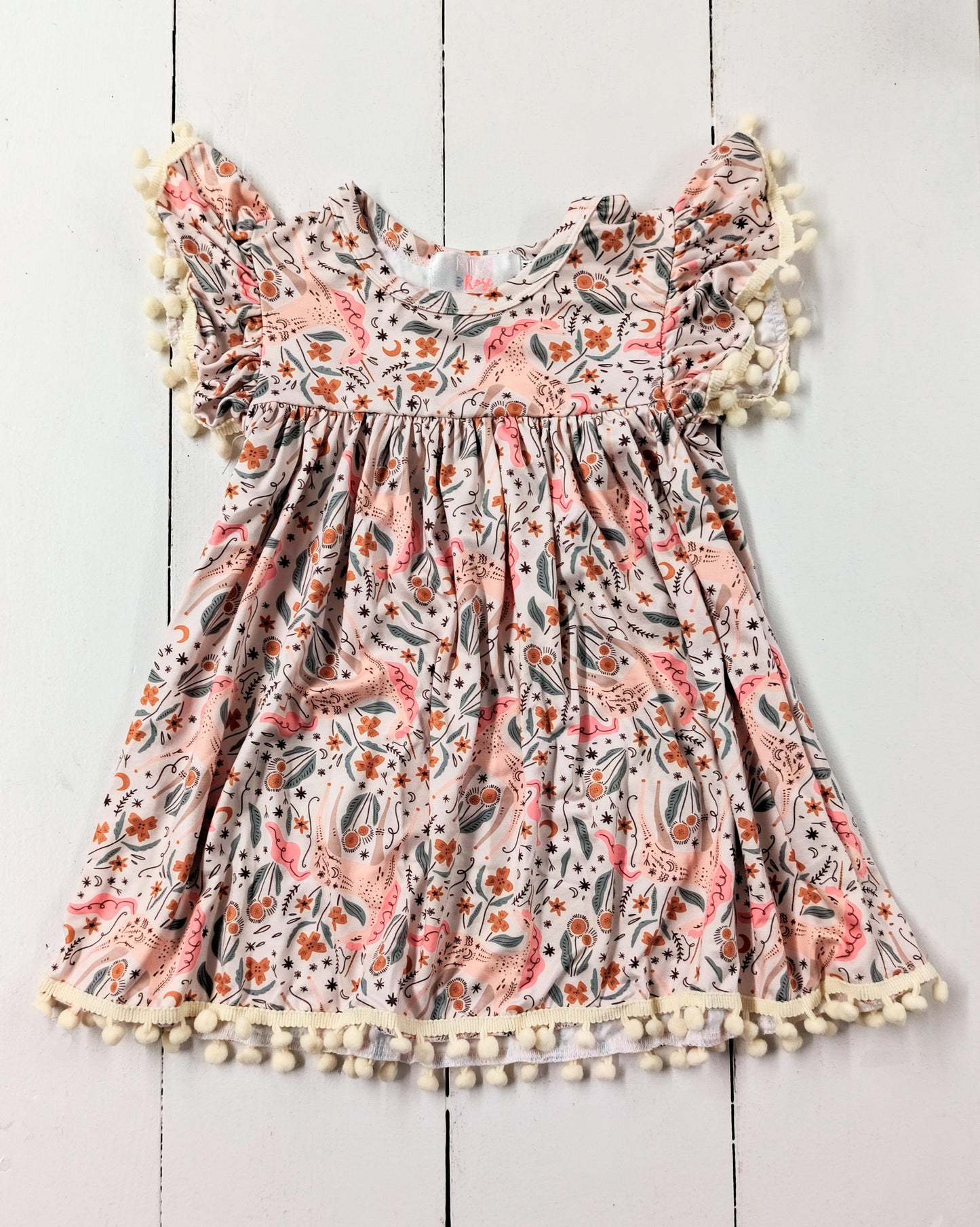 Unicorn Soiree Pom Pom Dress