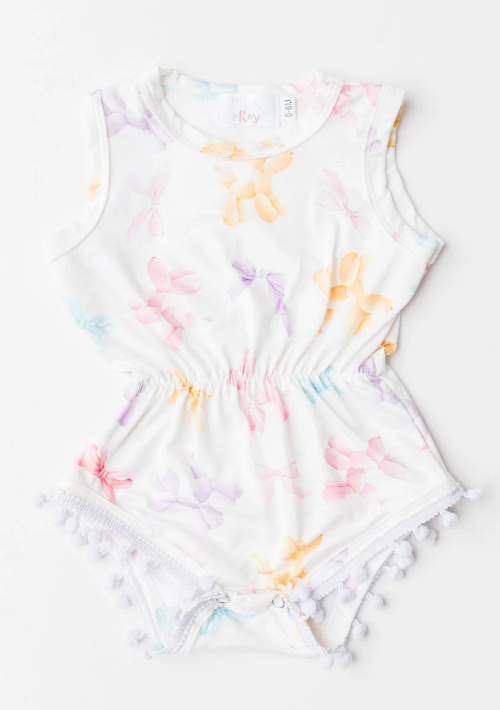 Balloon Animals Pom Pom Romper