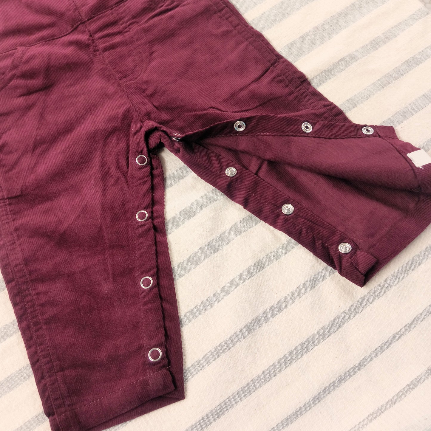 Burgundy Corduroy Overalls