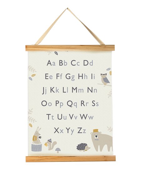 Alphabet Woodland Wall Sign