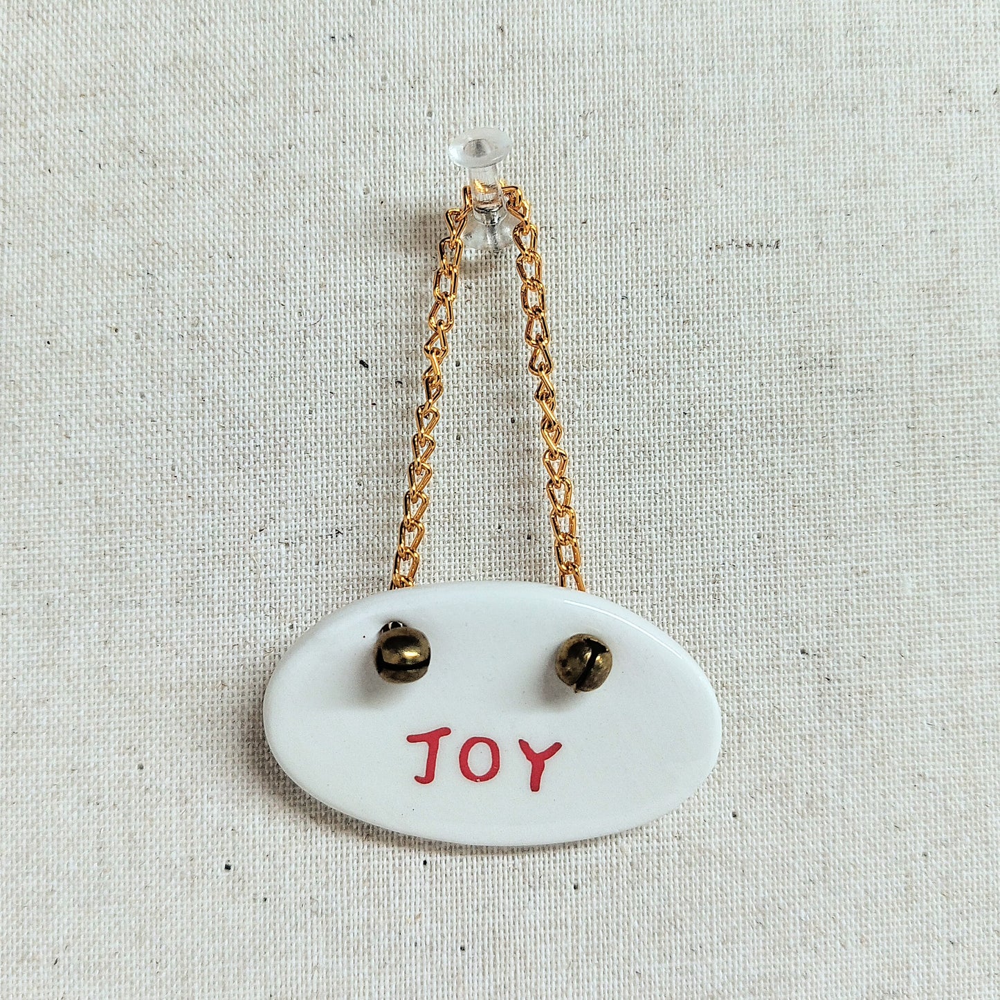 Ceramic Christmas Word Ornament