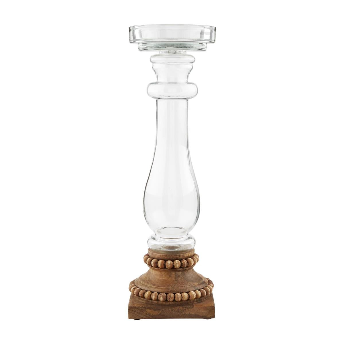 SM Beaded Glass Candlestick