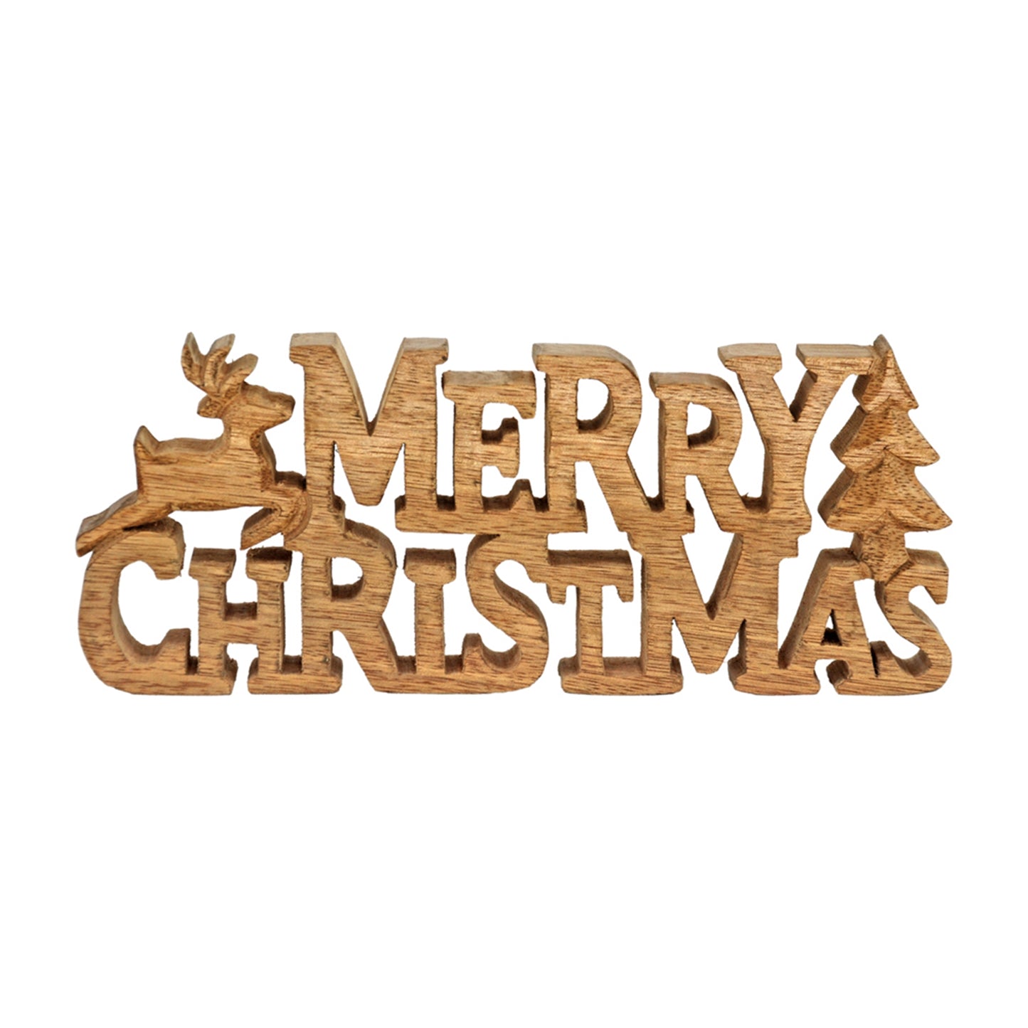 Merry Christmas Wood Cutout