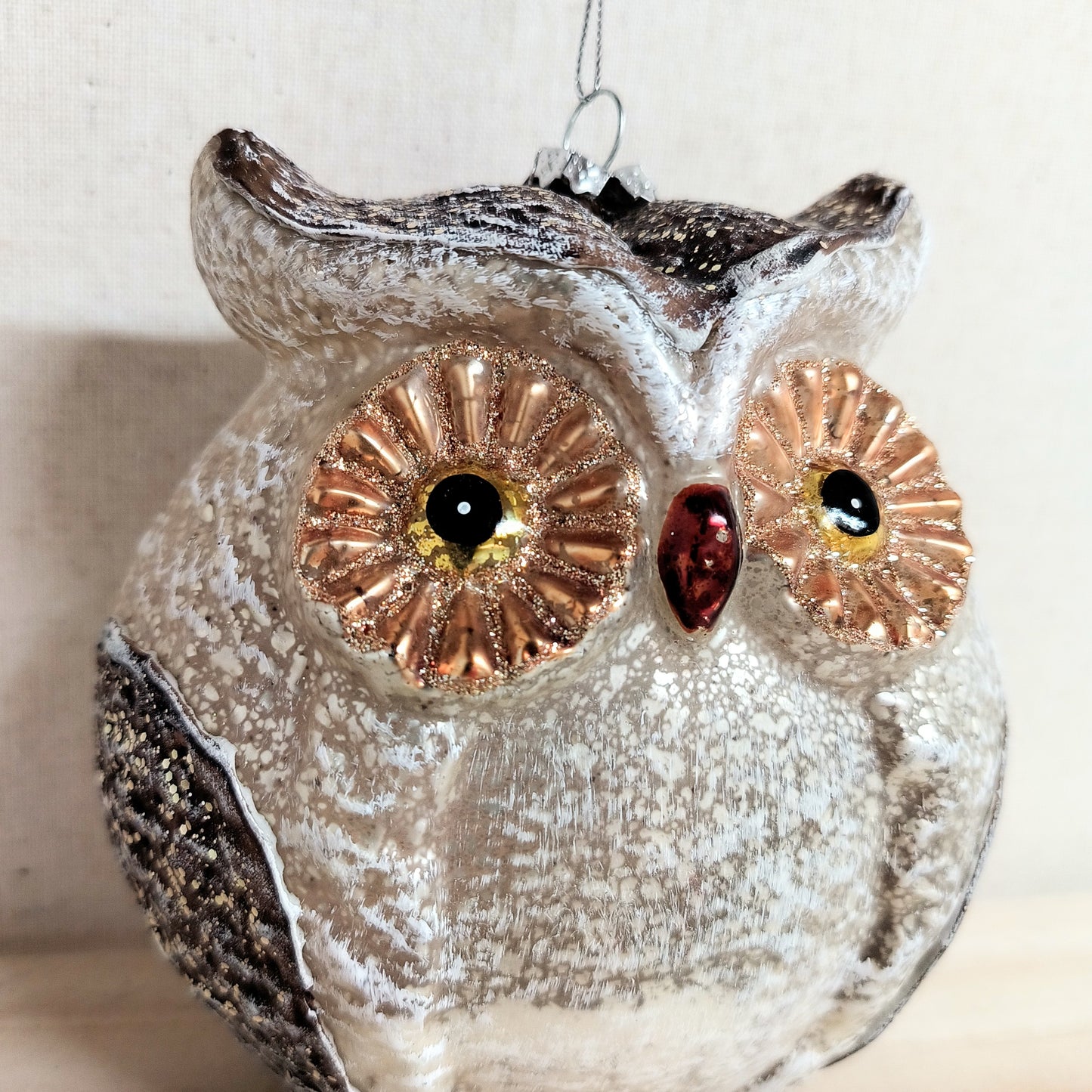 5.5" Glass Owl Ornament
