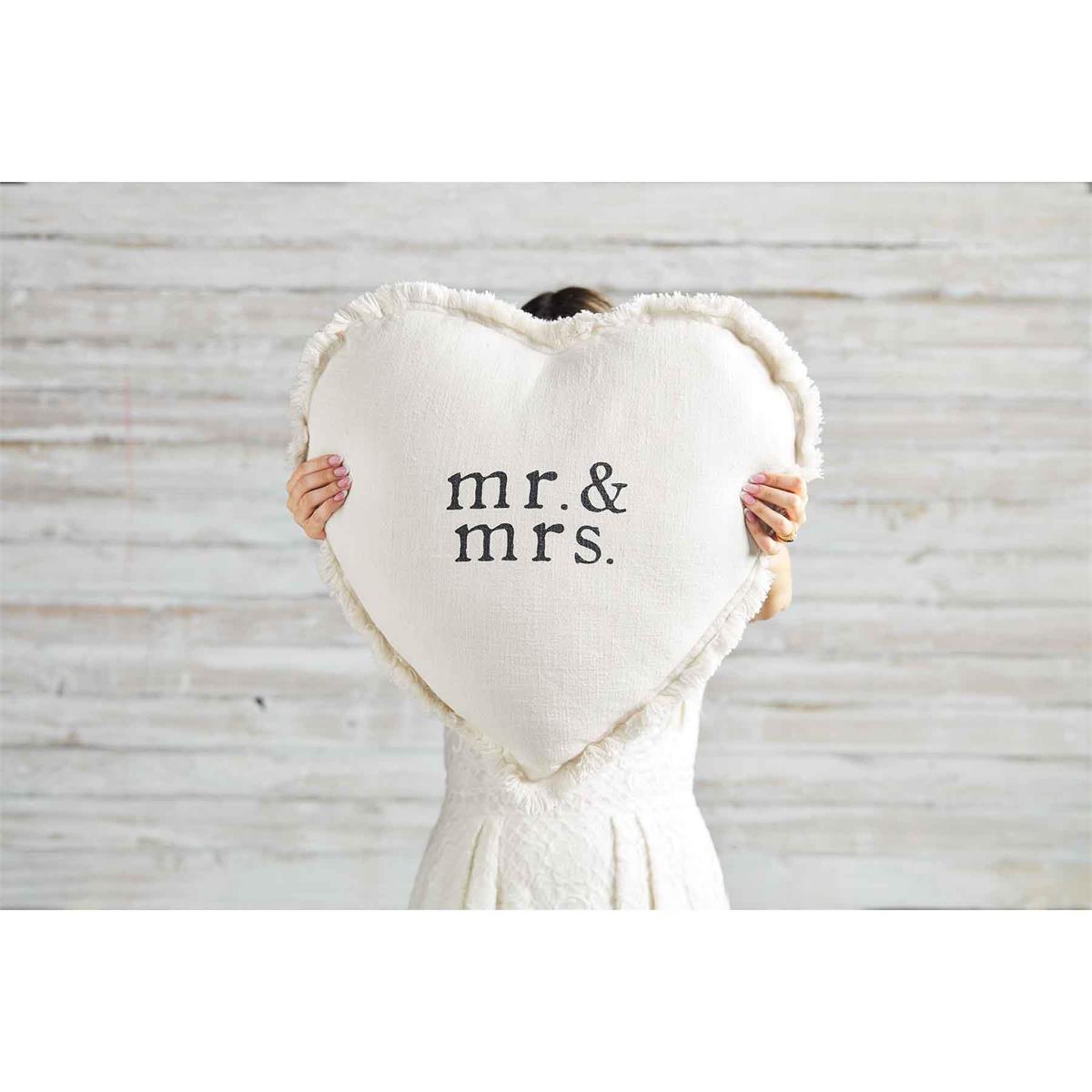 Mr. and Mrs. Heart Pillow