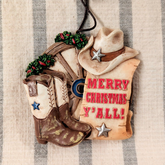 Western Boots Ornaments