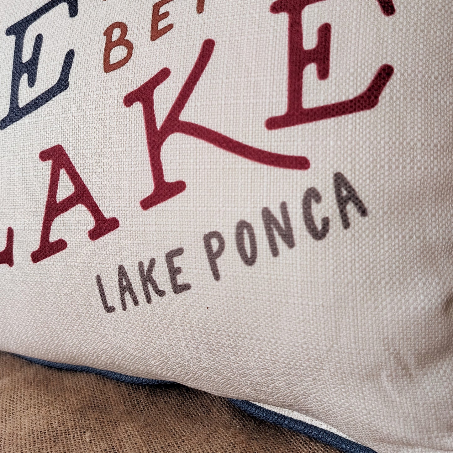 Life at the Lake Lumbar Pillow