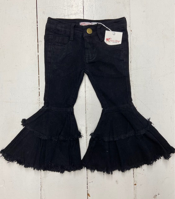 Black Denim Flares