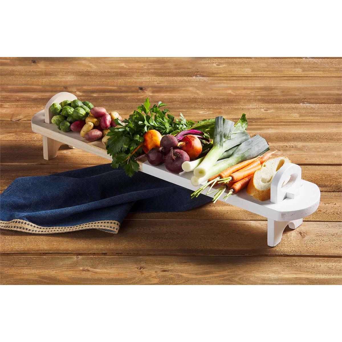 Wood Raised Serving Board