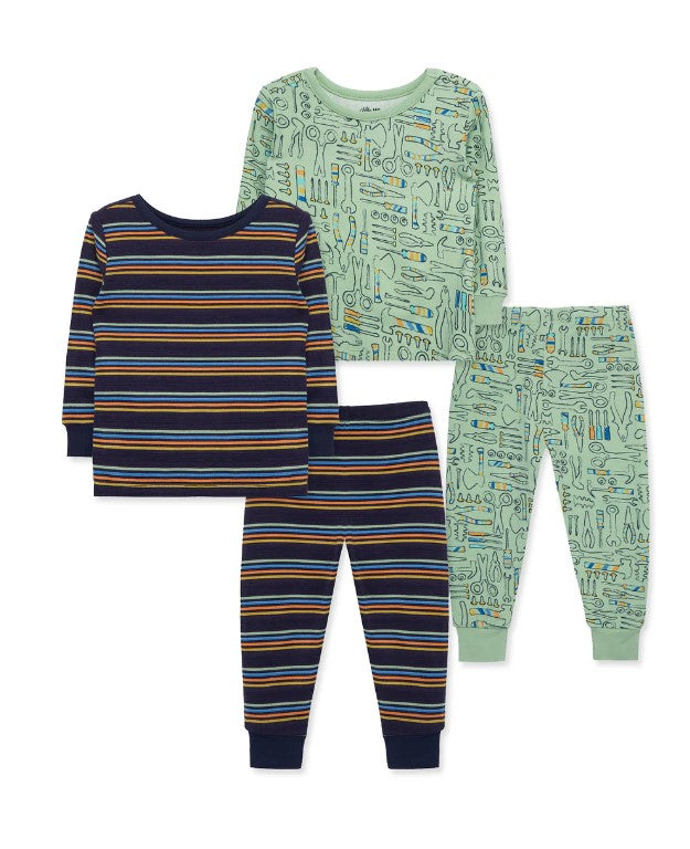 4pc Toolbox Pajama Set