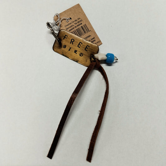 Brass Key Chain w/ Saying