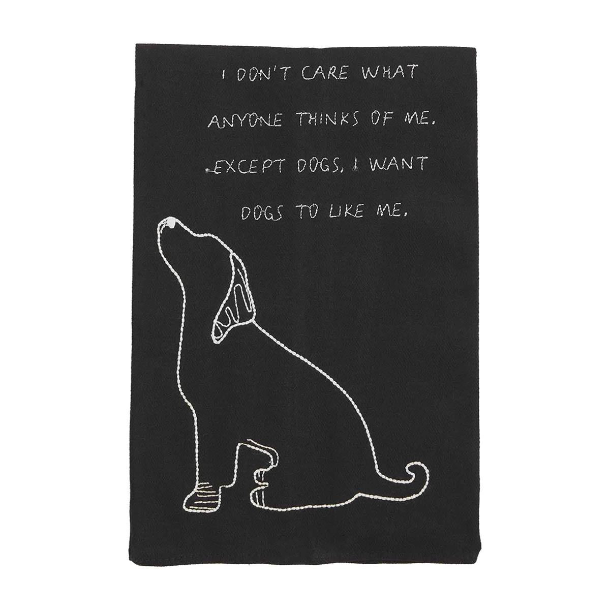 Don't Care Dog Towel