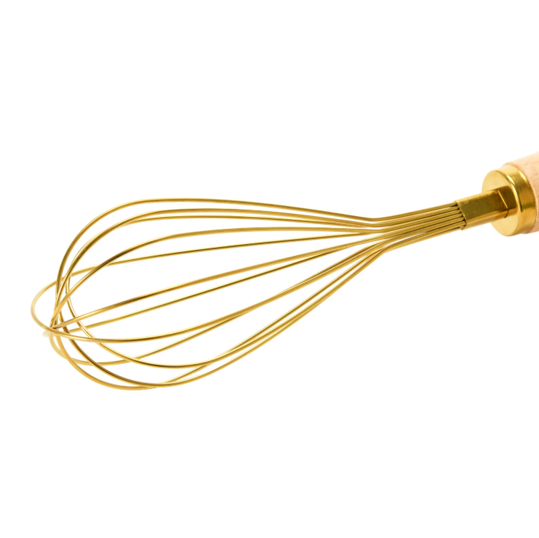 Stainless Steel Whisk w/ Rubberwood Handle