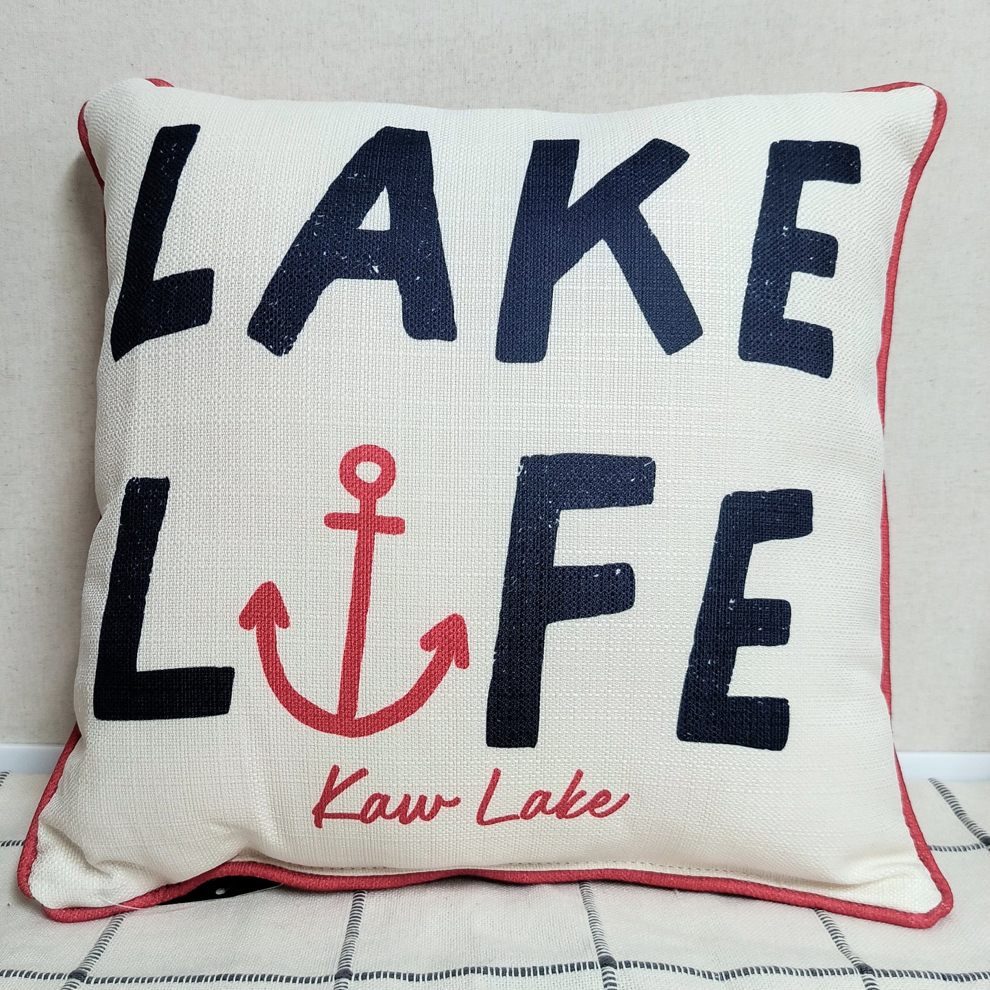 Lake Life Anchor Pillow