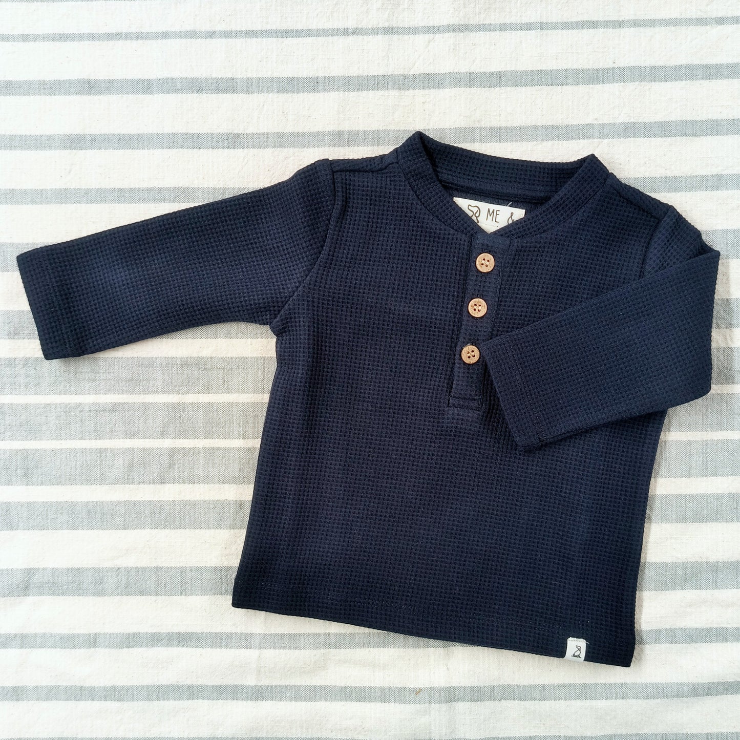 Waffle Shirt - Navy Blue
