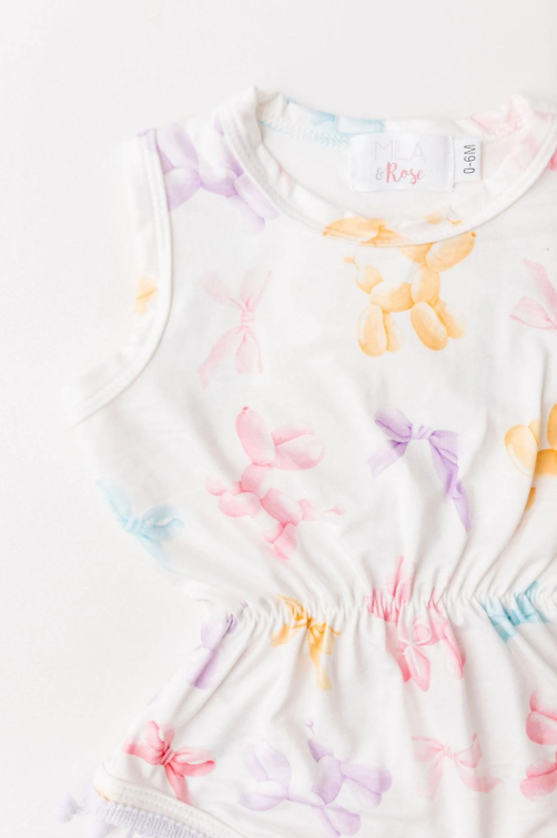 Balloon Animals Pom Pom Romper