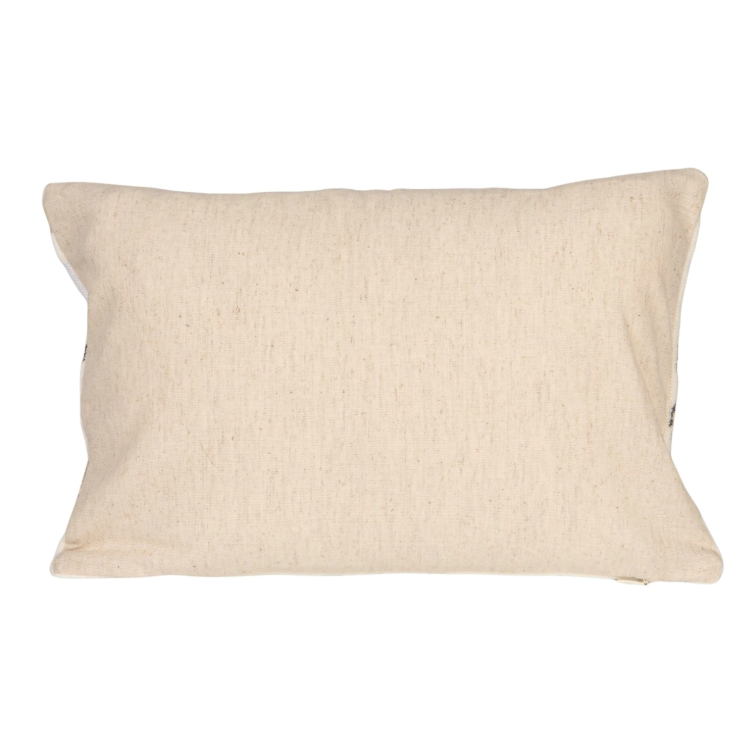 Cotton/Velvet Lumbar Pillow "Hot"