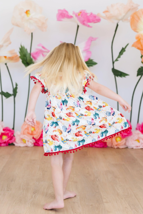 Rooster Pom Pom Dress