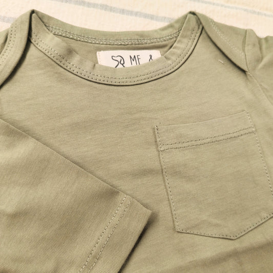 Long Sleeve Onesie - Sage