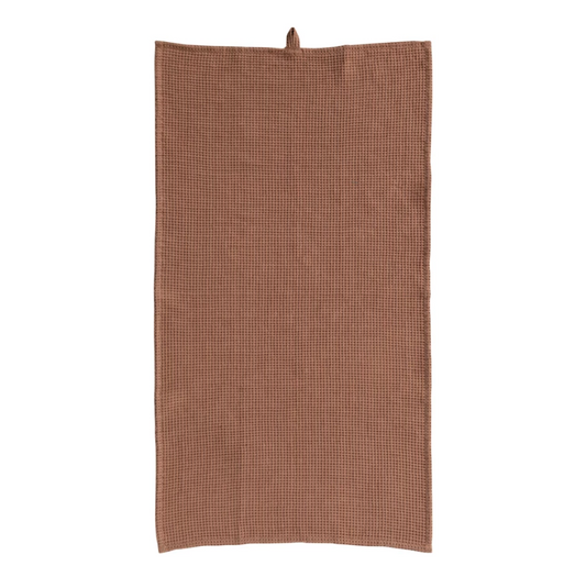 Oversized Linen & Cotton Towel - Terra Cotta