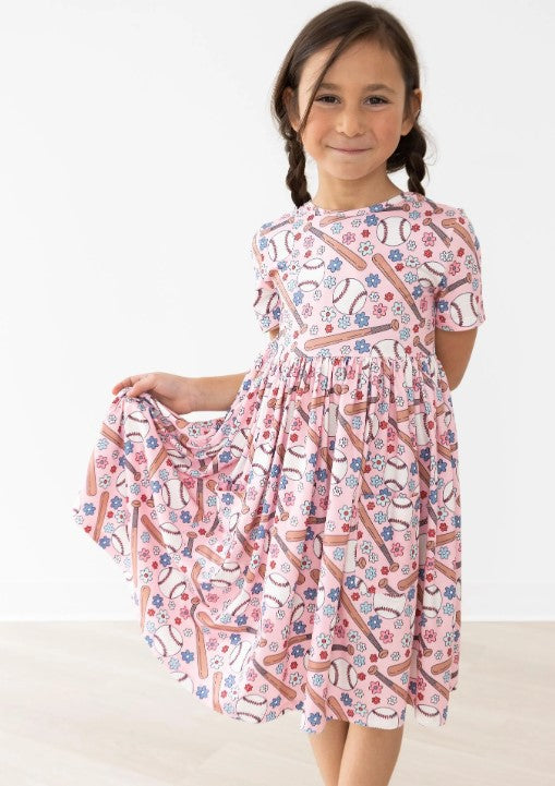 Batter Up Pocket Twirl Dress