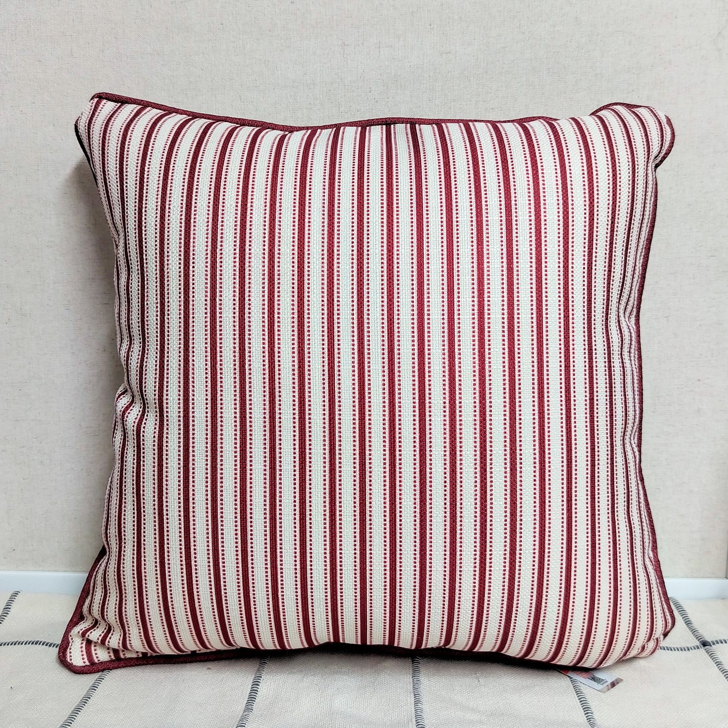 OU Logo Pillow w/ Striped Back