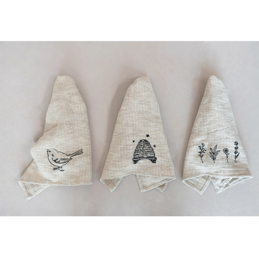 Cotton Blend Towel w/ Embroidery