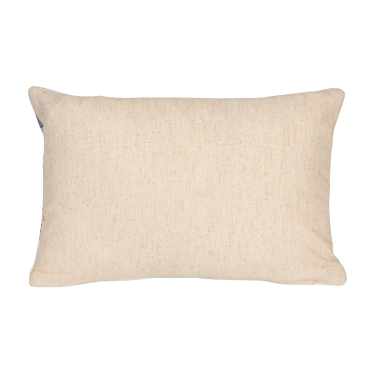 Cotton/Velvet Lumbar Pillow "Wrong"