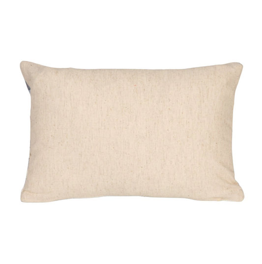 Cotton/Velvet Lumbar Pillow "Wrong"