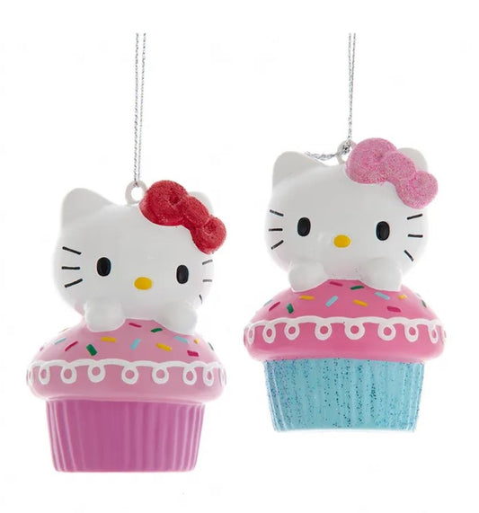 Hello Kitty Cupcake Ornament