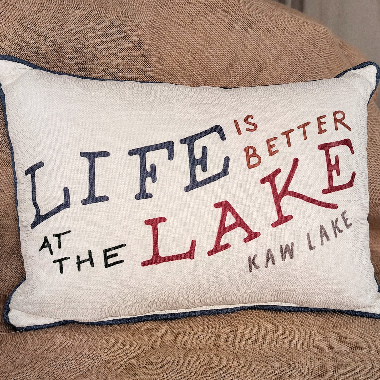 Life at the Lake Lumbar Pillow