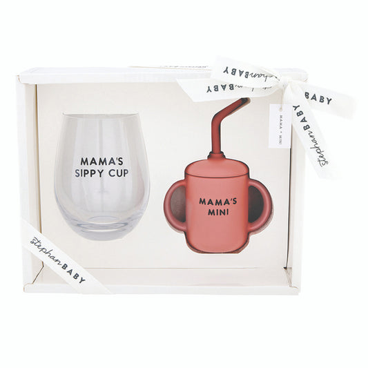 Glass & Sippy Cup Set - Mama's Mini