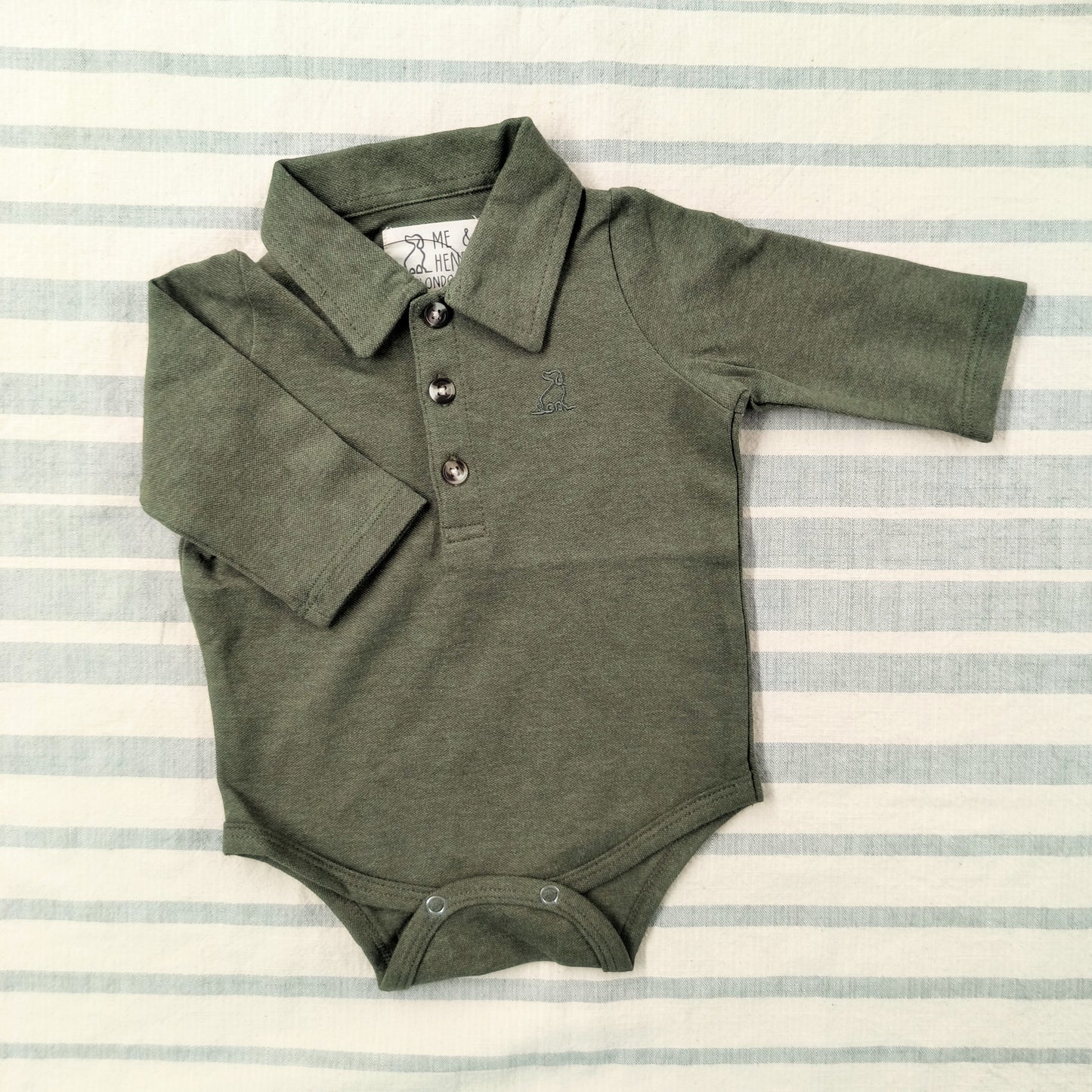 Polo Onesie - Sage Green