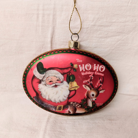 Holiday Games Glass Ornament