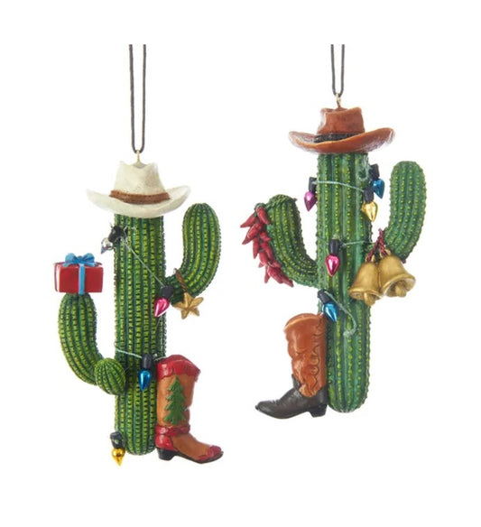 Cactus w/ Boot Ornament